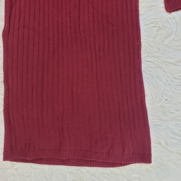 NEW BB Dakota x Steve Madden Maroon Sweater Dress - Picture 5 of 8
